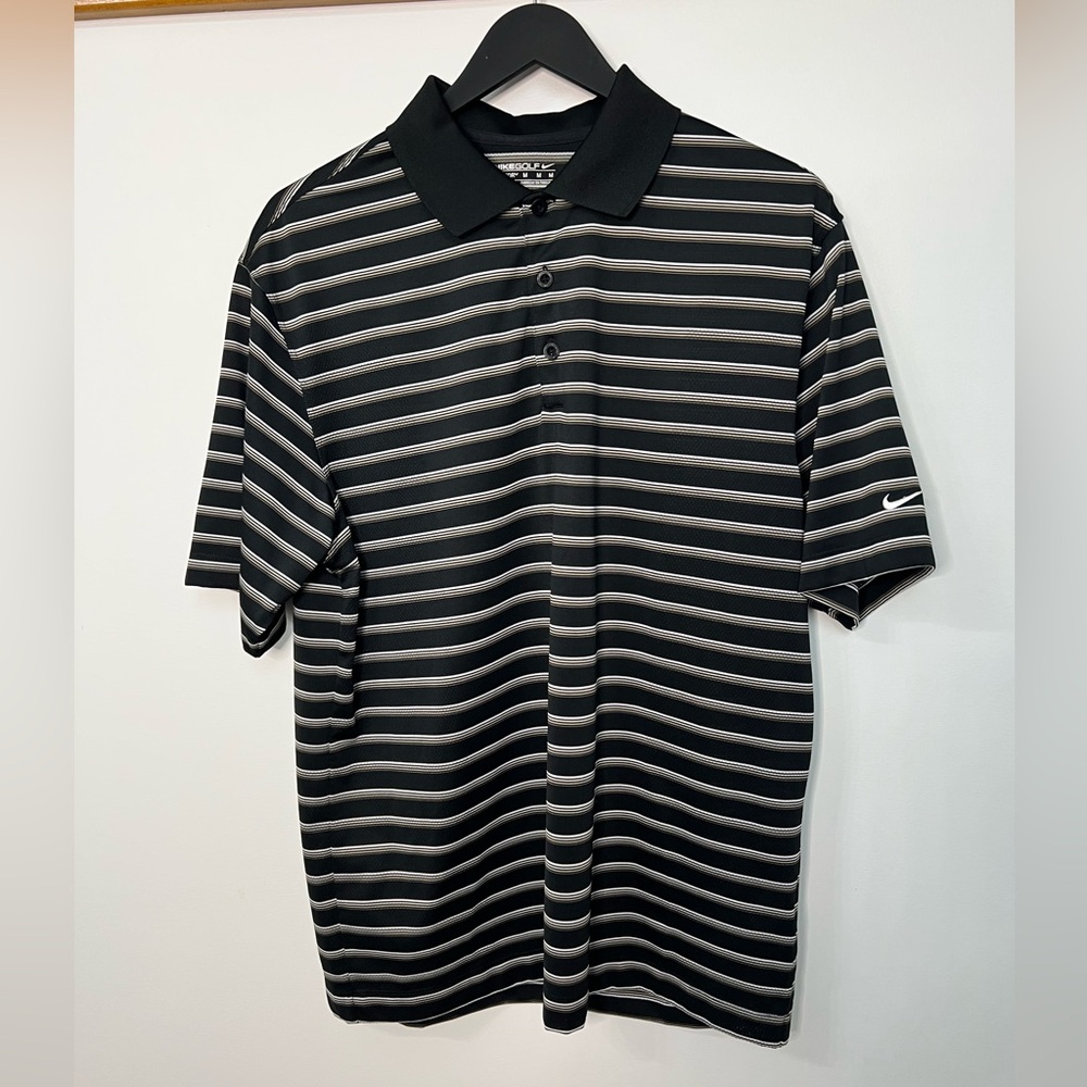 Nike Men's Striped Golf Shirt size M